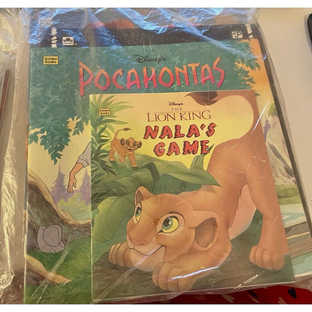 Vintage Disney Golden Books 12-Book Sealed Lot – Lion King, Pocahontas, Batman